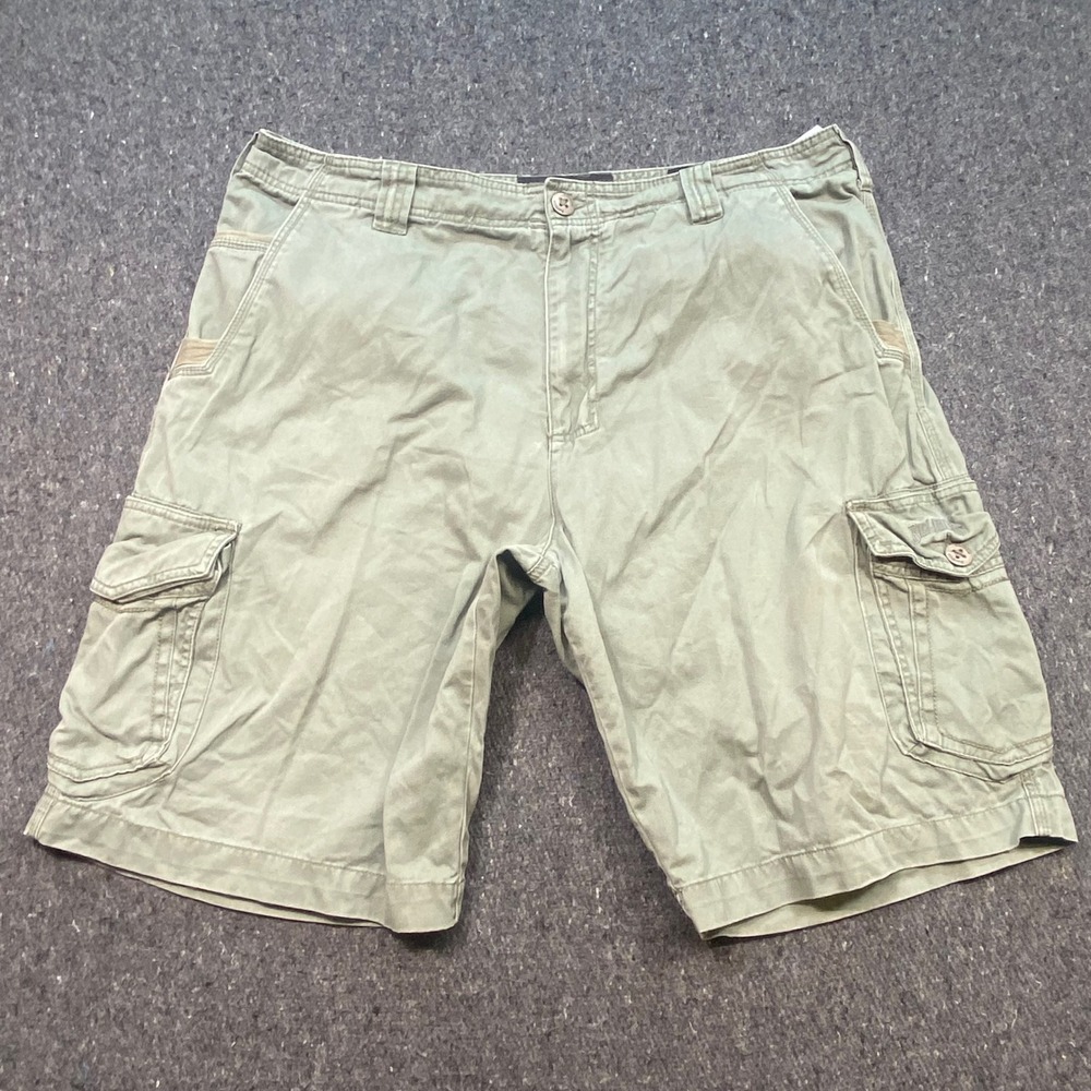 Billabong Cargo Shorts Sz 38 Mens Green Skater Surf Utility Pockets M201CREG